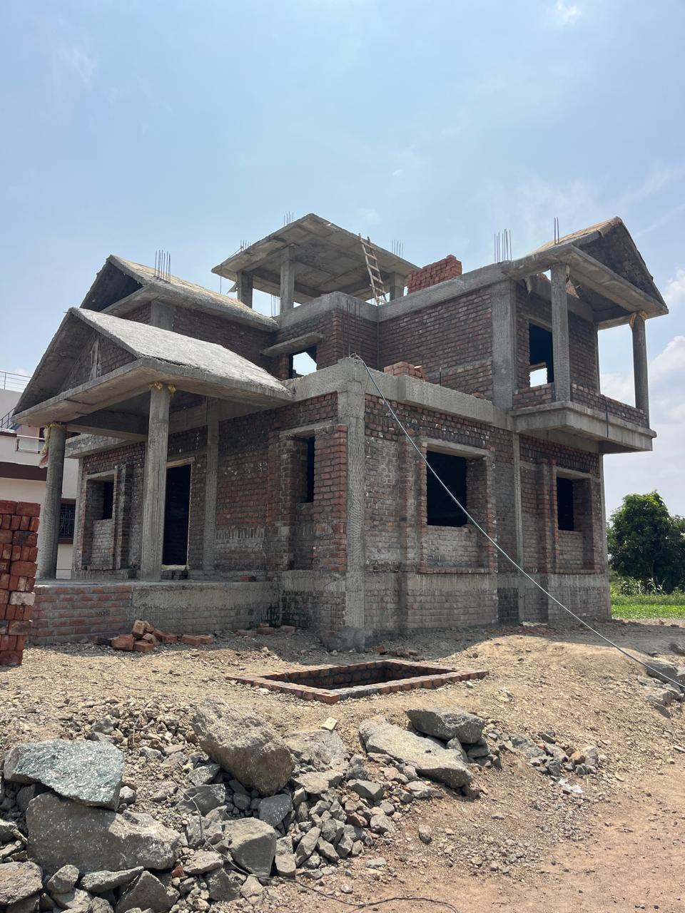 Brick masonry and civil work executed on site