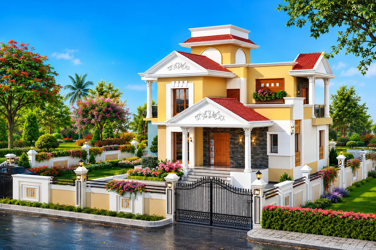 Architectural plan — designed bungalow elevation