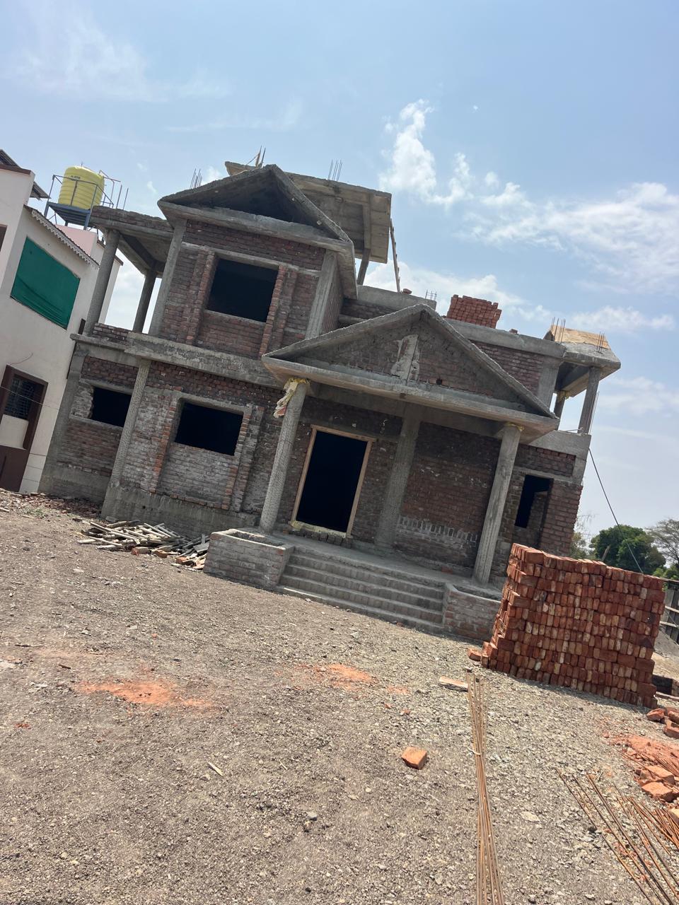 Sanctioned bungalow project under construction